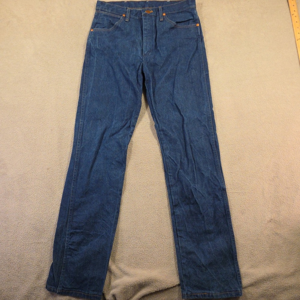 Wrangler Jeans Mens 33x34 (Fits 32x33) Blue Cowboy Cut Workwear Streetwear 13MWZ